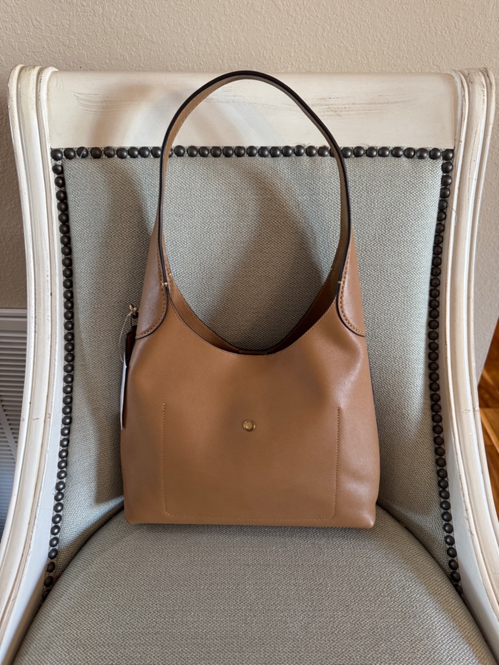 Coach Honey Brown Brooklyn Shoulder Bag 28 NWT - Picture 5 of 10
